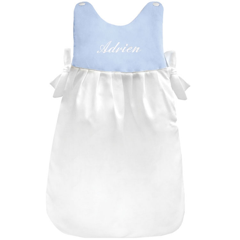 ANVIE - Gigoteuse 4 saisons bleue personnalisable (70 cm)