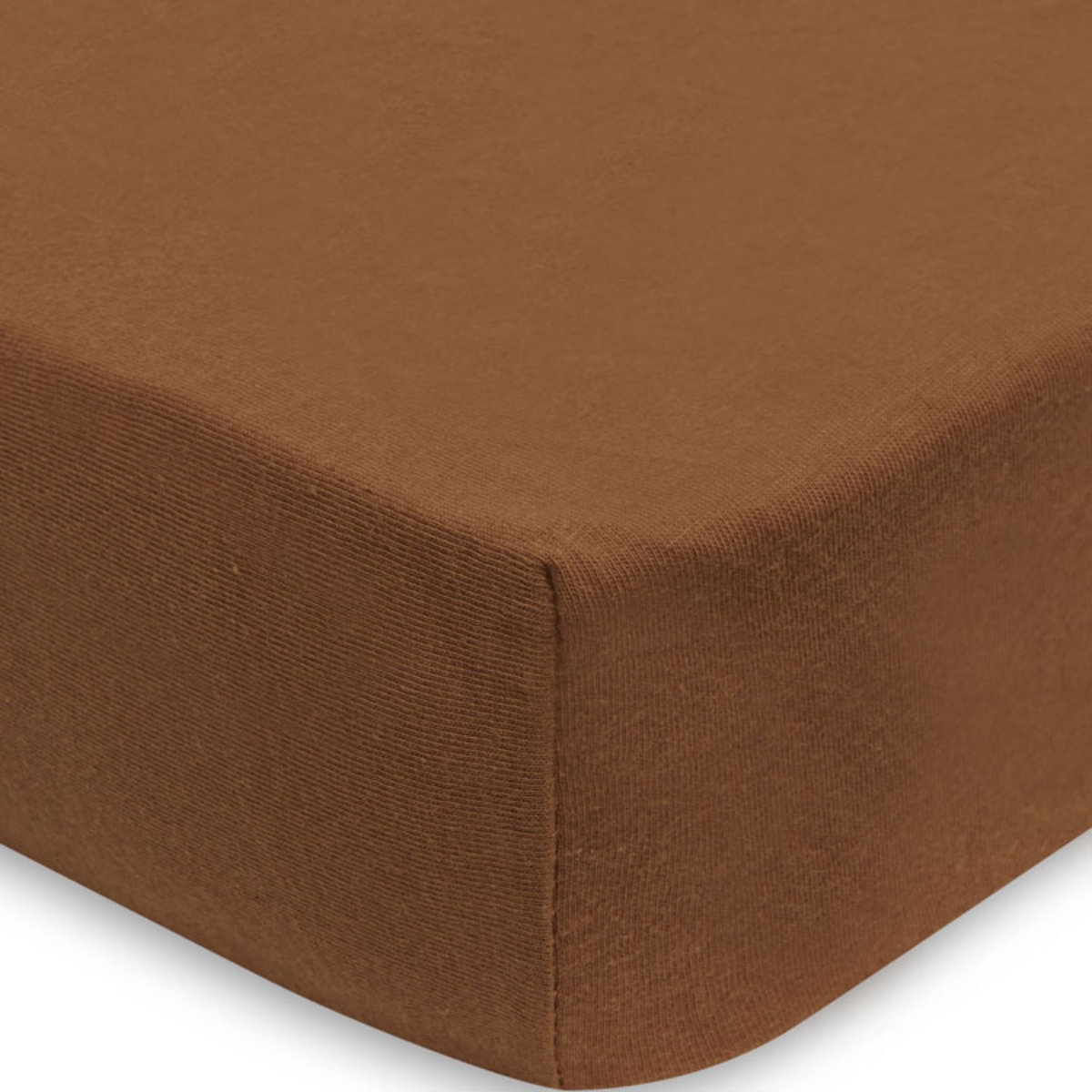 Lot de 2 draps housses en coton Caramel-Biscuit (60 x 120 cm) (Jollein) - Image 1