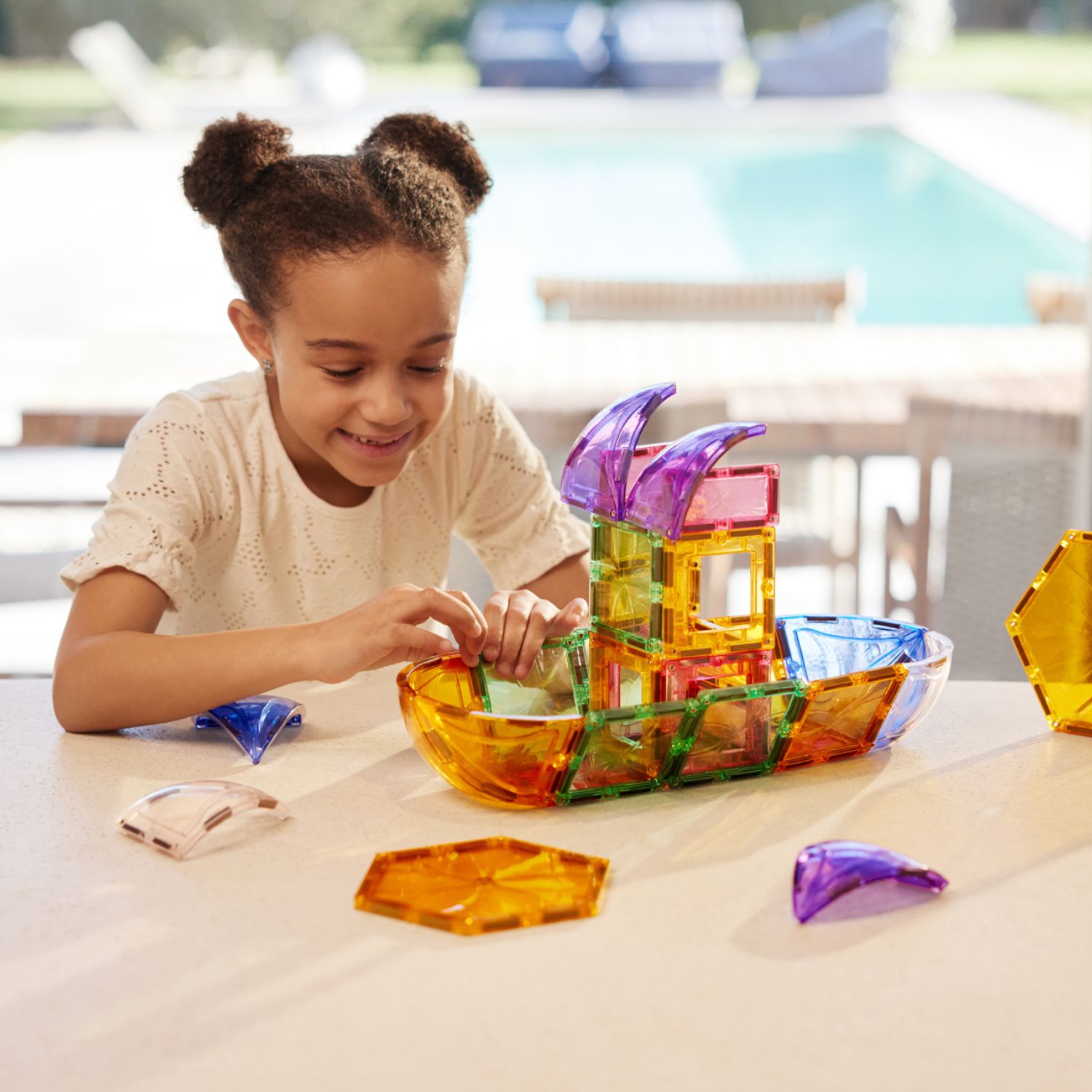 Cleverclixx - Petit kit de construction Dômes et arches Pastel (34 pièces)