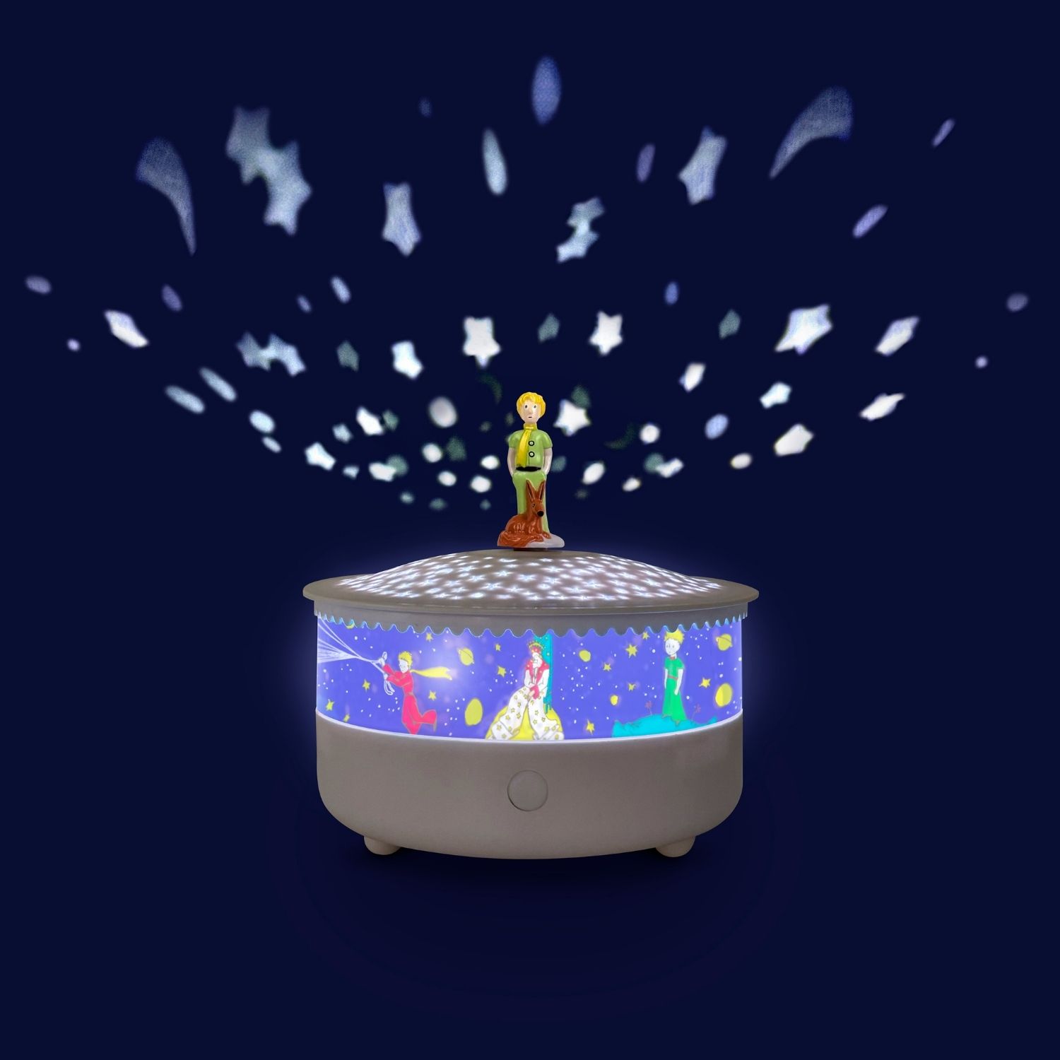 Veilleuse projecteur d'étoiles Le Petit Prince rechargeable (Trousselier) - Image 1