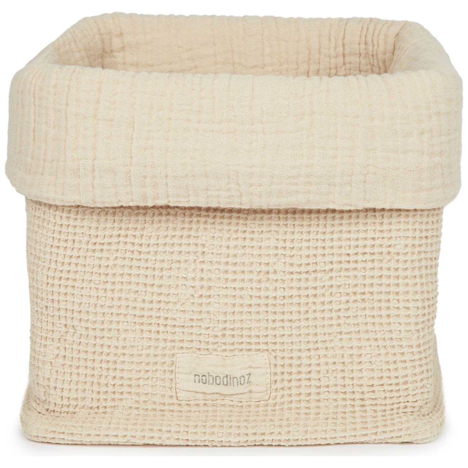 Nobodinoz - Panier en coton Wabi-Sabi (20 x 18 cm) Ginger