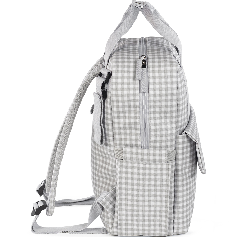 Sac à dos à langer I love vichy gris (Walking Mum) - Image 4