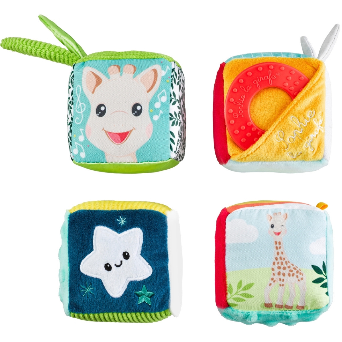 4 cubes multi'activités Sophie la girafe