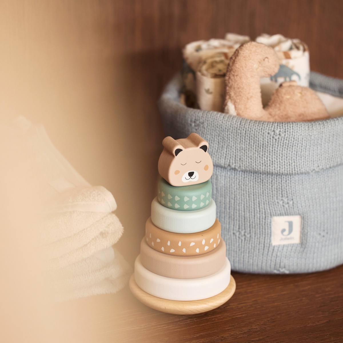 Panier de rangement Cosy Knit Sea Green (14 x 18 cm) (Jollein) - Image 2