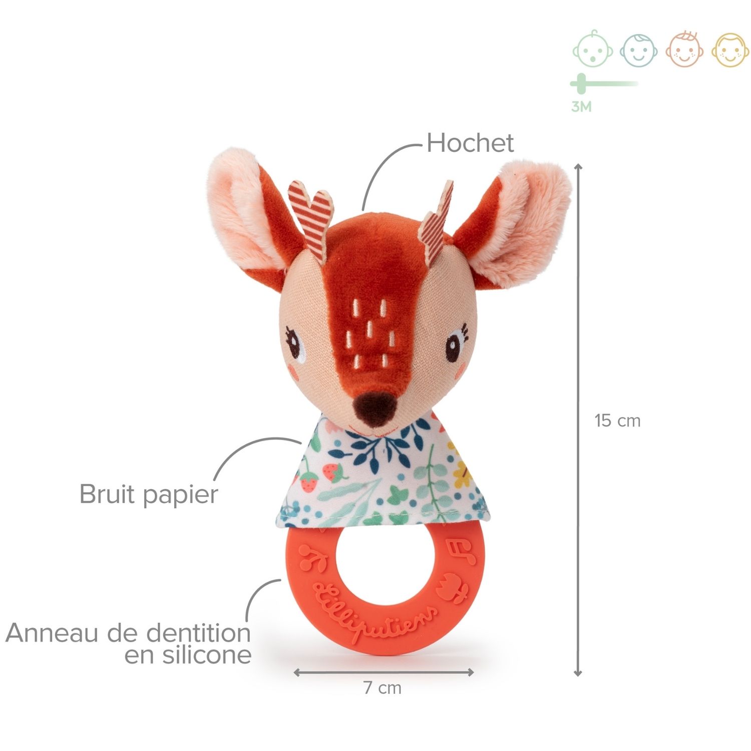Hochet de dentition Stella (Lilliputiens) - Image 1