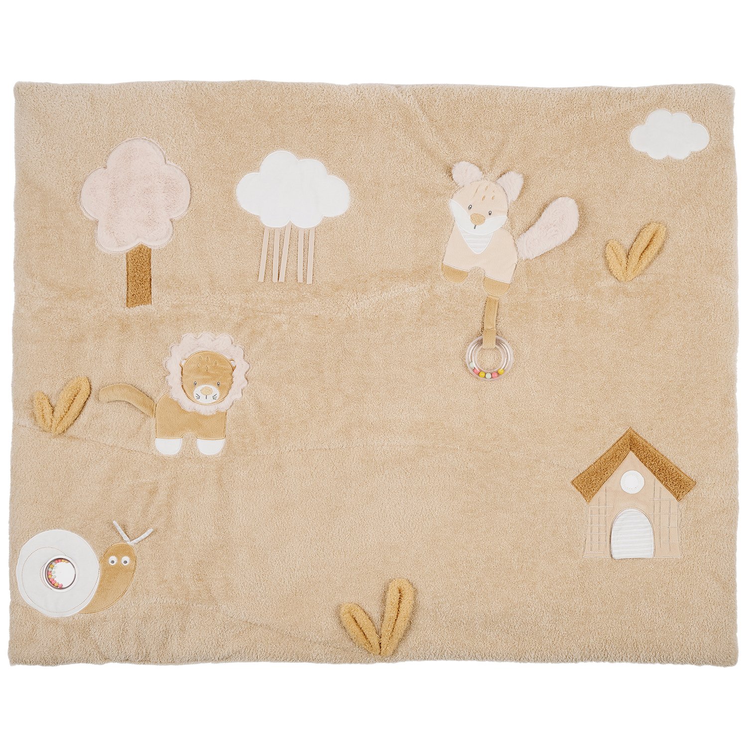 Tapis d'éveil Ernest, Flo et Oli (100 x 80 cm) (Nattou) - Image 1
