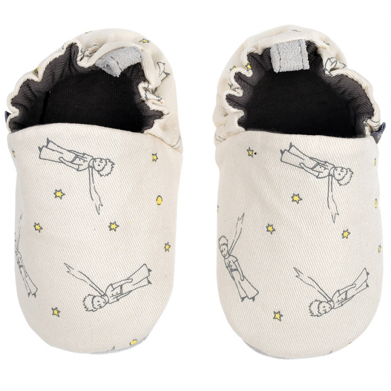 Chaussons en coton et cuir Le Petit Prince (6-12 mois) (Petit Jour Paris) - Image 1
