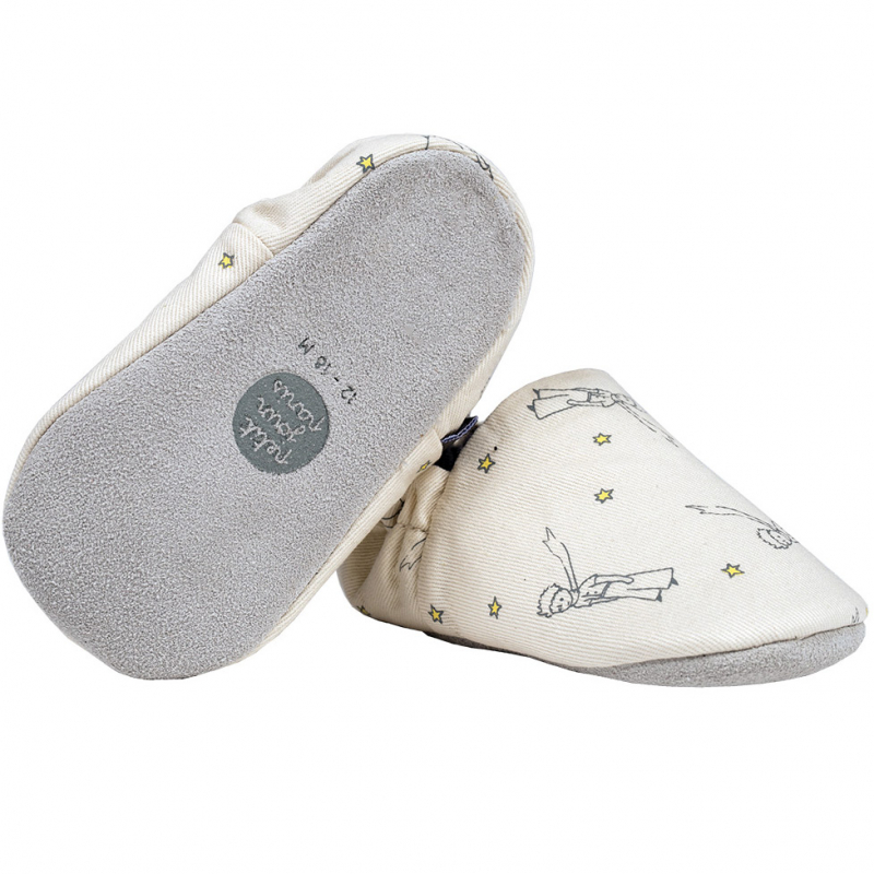 Chaussons en coton et cuir Le Petit Prince (6-12 mois) (Petit Jour Paris) - Image 4