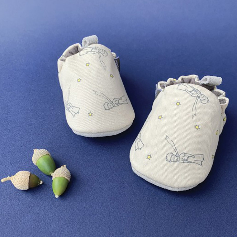 Chaussons en coton et cuir Le Petit Prince (6-12 mois) (Petit Jour Paris) - Image 2