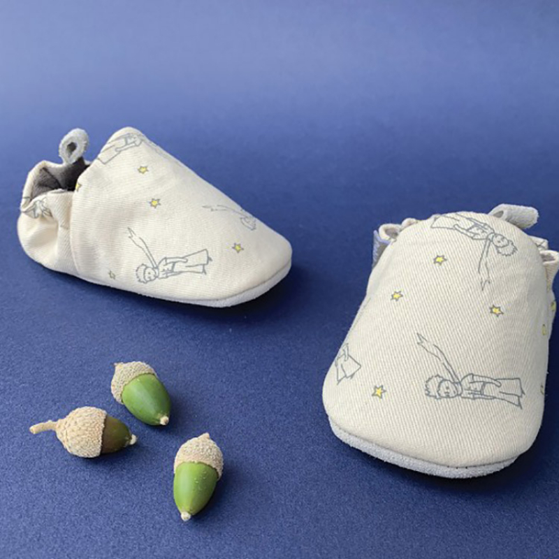 Chaussons en coton et cuir Le Petit Prince (6-12 mois) (Petit Jour Paris) - Image 3