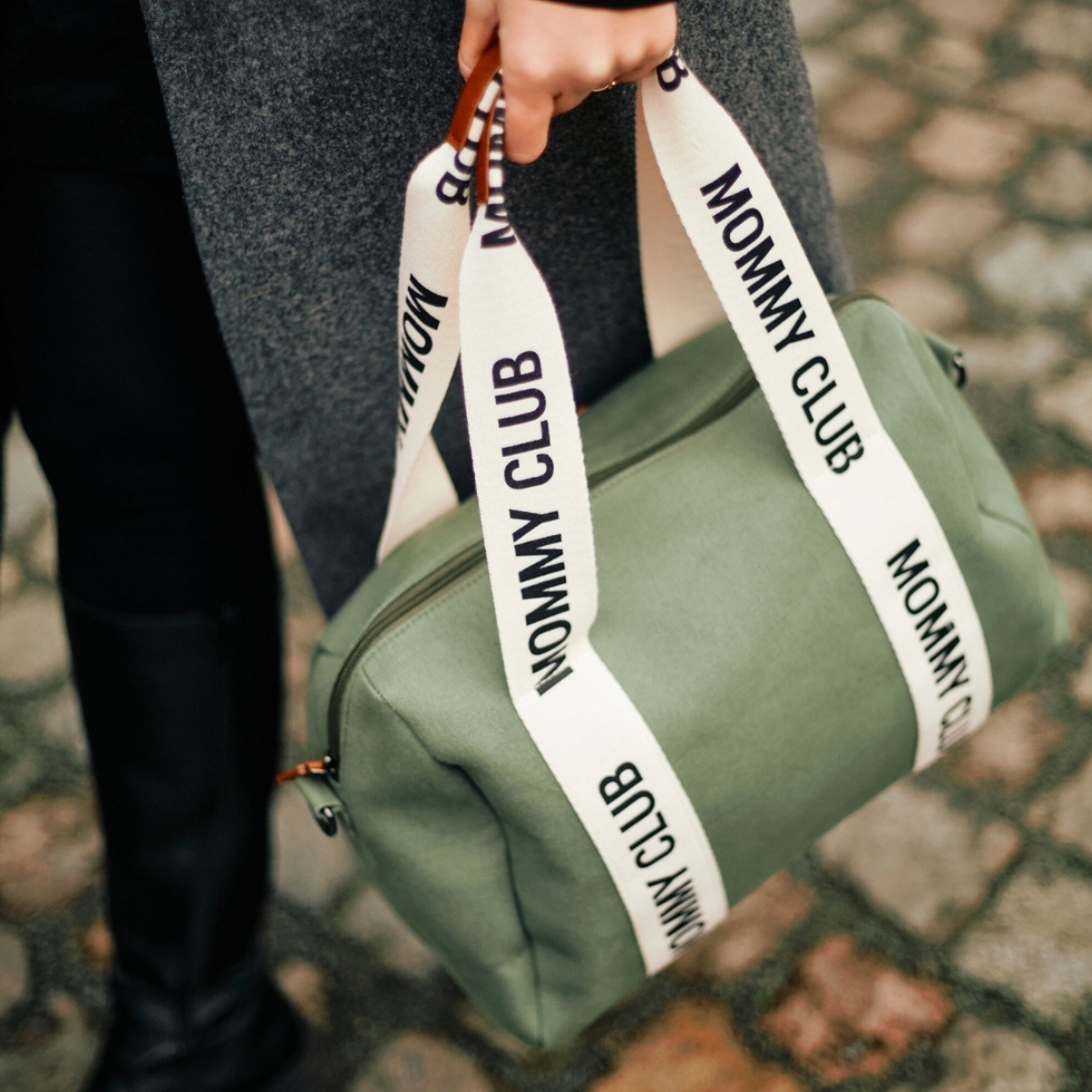 Sac à langer Mommy Club signature vert