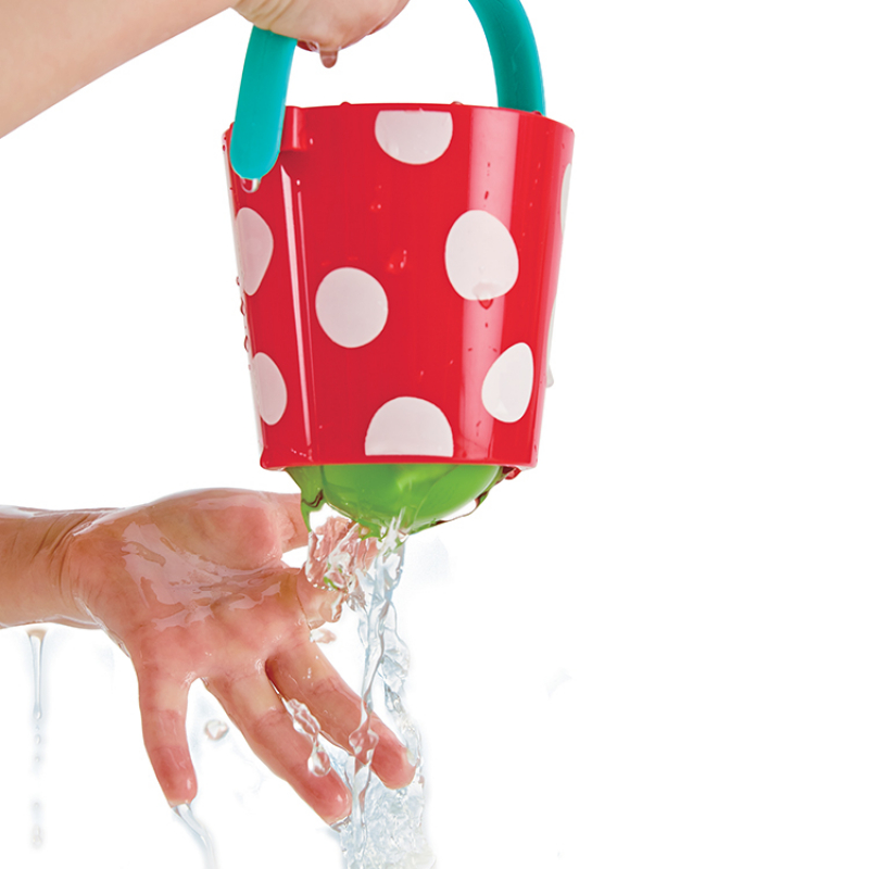 Jouet de bain seaux colorés (3 pièces) (Hape) - Image 3
