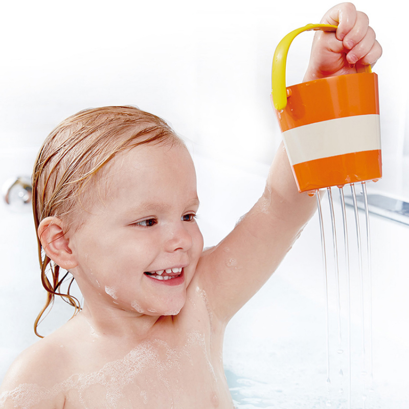 Jouet de bain seaux colorés (3 pièces) (Hape) - Image 2
