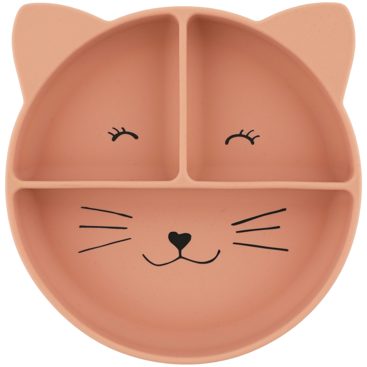 Trixie - Assiette à compartiments en silicone et ventouse Mrs. Cat