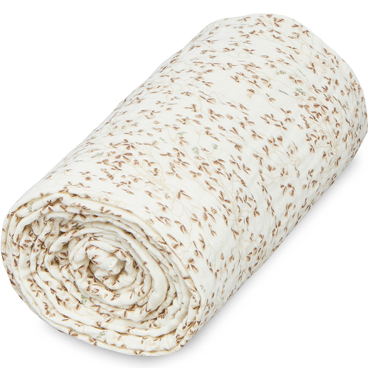 Cam Cam Copenhagen - Couverture en mousseline de coton bio Lierre (100 x 100 cm)