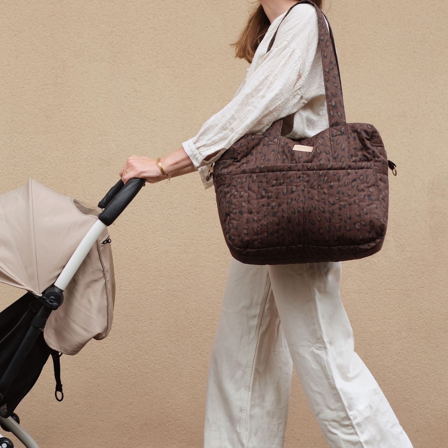 Sac à langer imperméable Hyde Park Léonie Brown (Nobodinoz) - Image 1