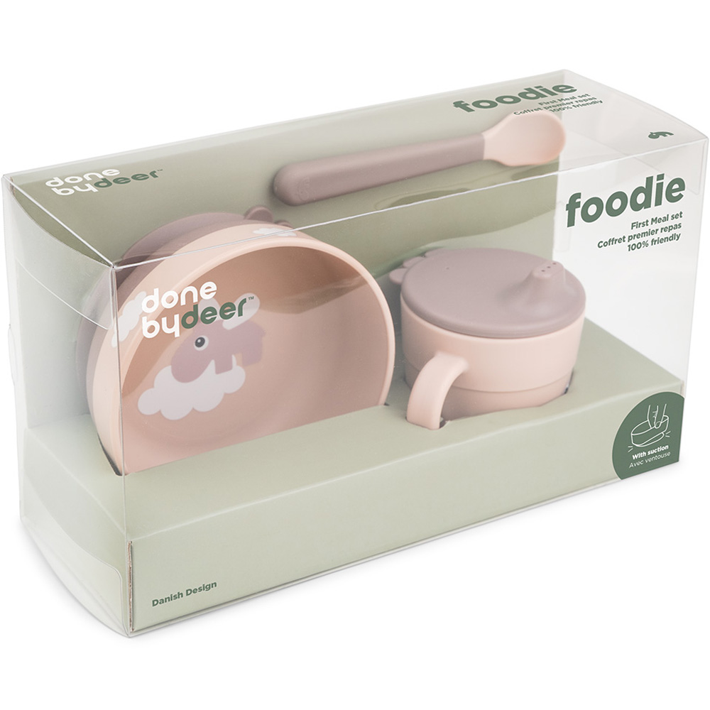 Coffret premier repas Happy clouds Rose (3 pièces) (Done by deer) - Image 9