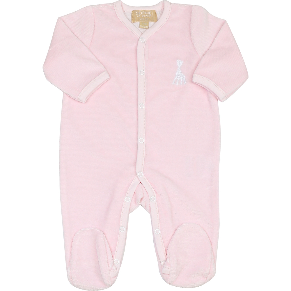 Pyjama en velours rose Sophie la girafe (3 mois)