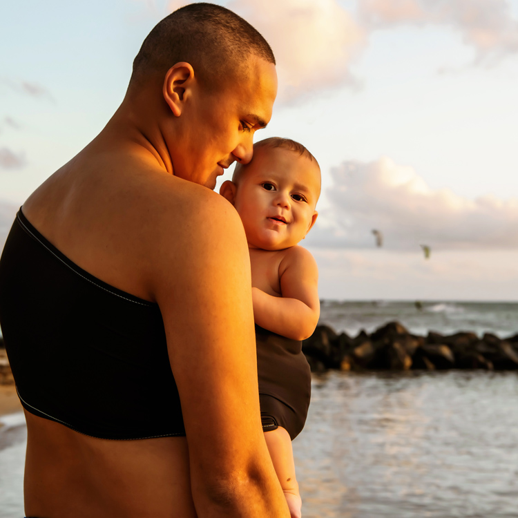 Echarpe de portage pour activité aquatique Aquabulle noir (taille L 42-44) (Neobulle) - Image 5