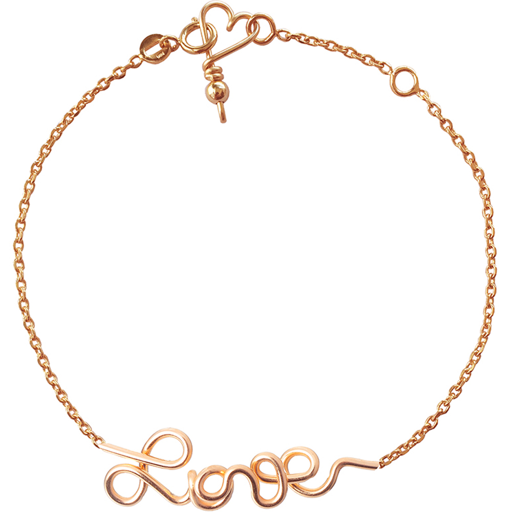 Padam Padam - Bracelet chaîne Mon petit love goldfilled rose