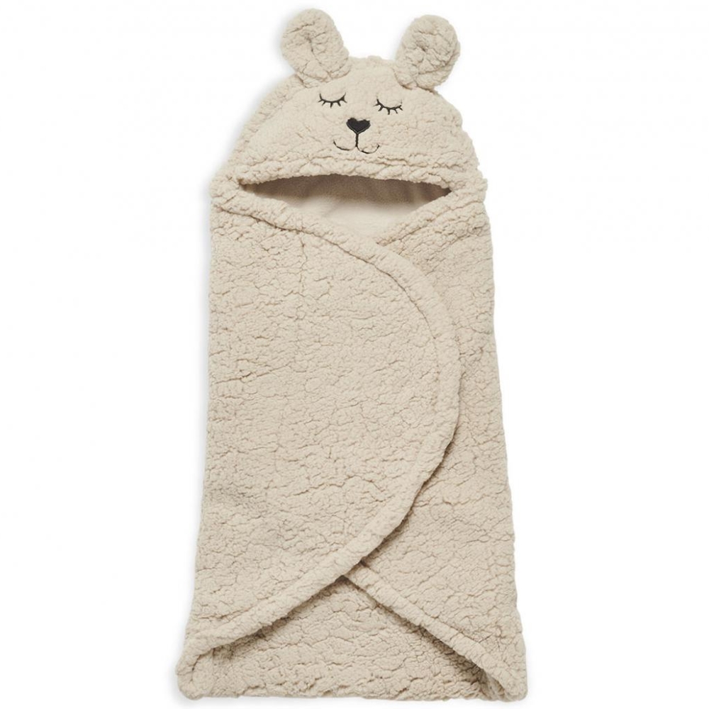 Jollein - Couverture nomade Bunny nougat (100 x 105 cm)