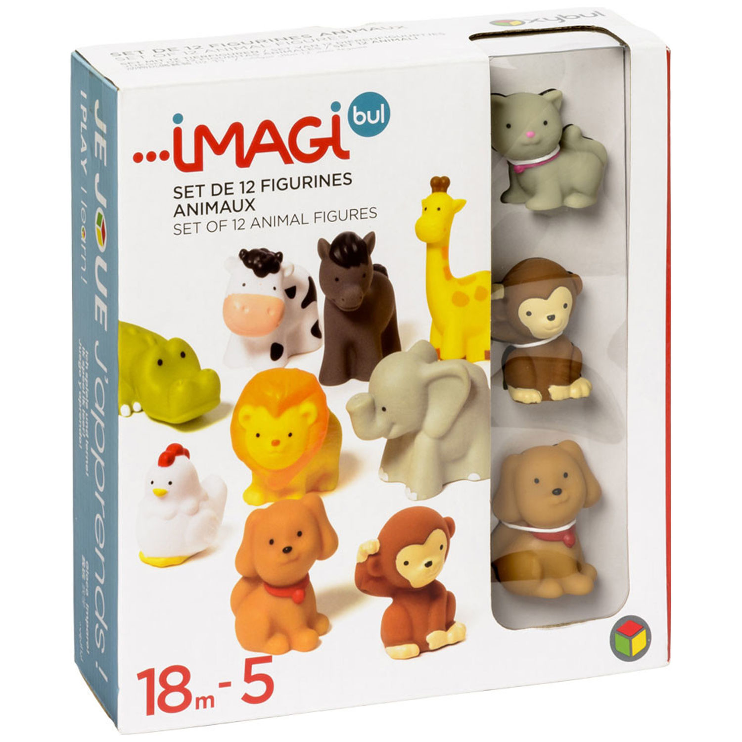 Lot de 12 figurines animaux (Oxybul) - Image 3