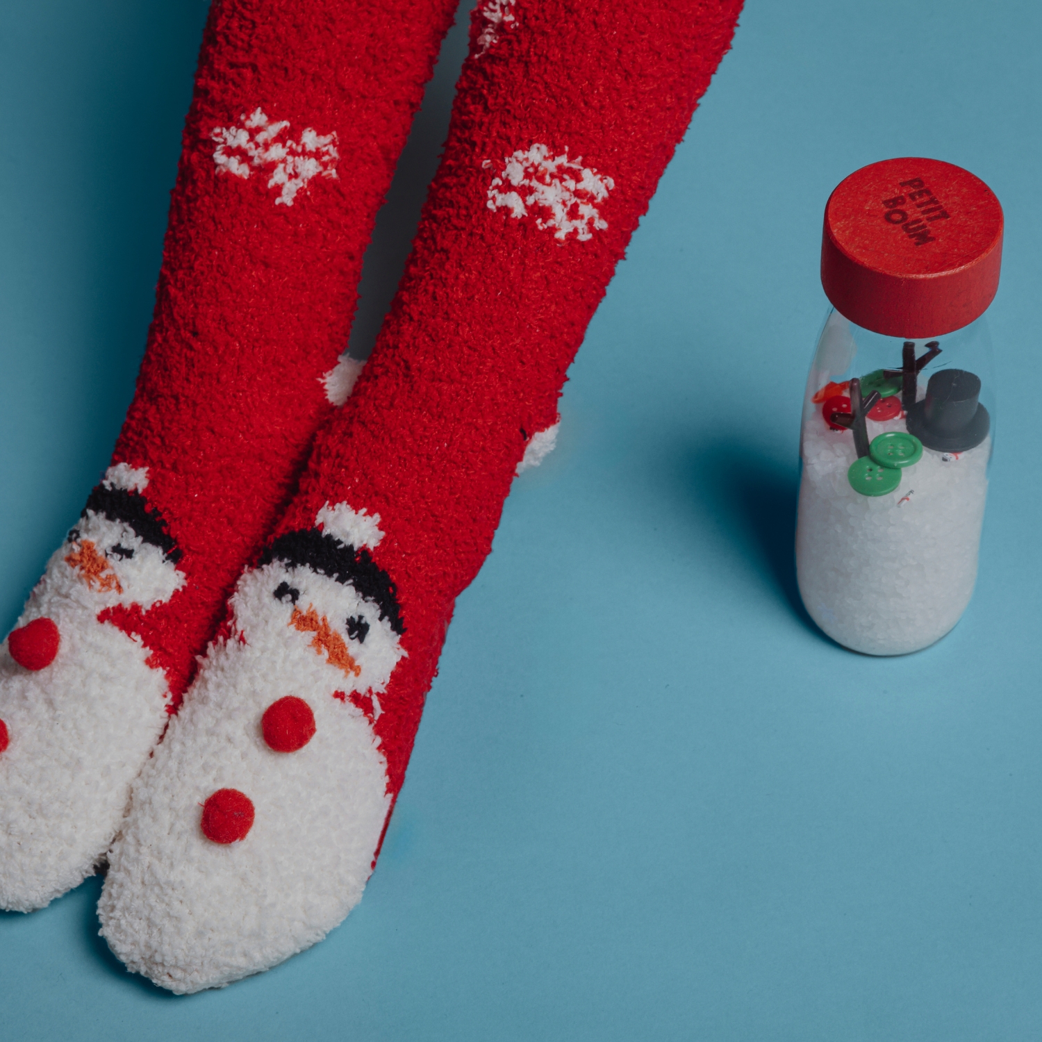 Bouteille sensorielle Noël Bonhomme de neige (Petit Boum) - Image 2
