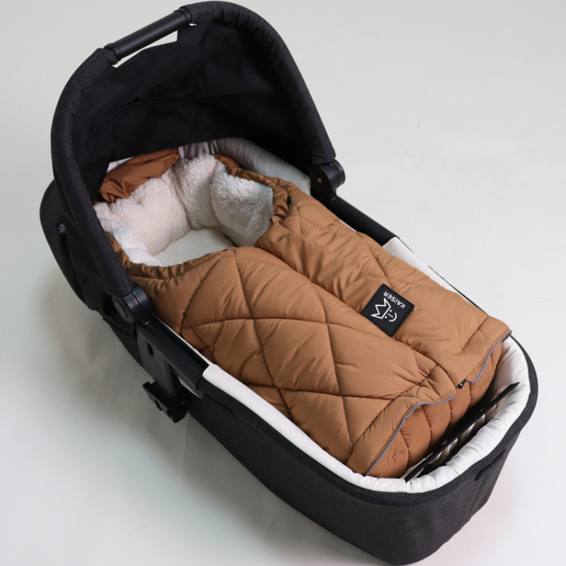 Chancelière évolutive Moony 2 en 1 en polaire Sherpa camel (0-24 mois) (Kaiser) - Image 2