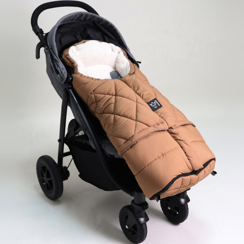 Chancelière évolutive Moony 2 en 1 en polaire Sherpa camel (0-24 mois) (Kaiser) - Image 3
