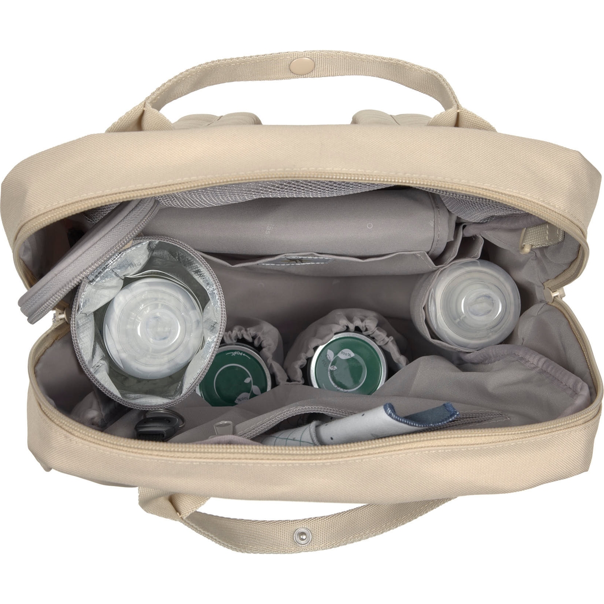 Sac à dos à langer Vividal beige Green Label (Lassig) - Image 6