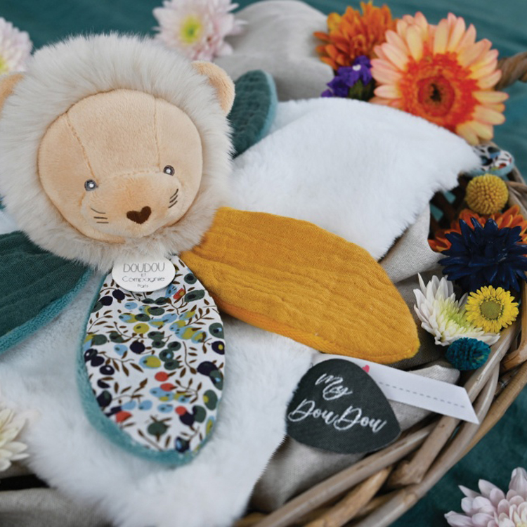Doudou plat pétale Lion Boh'aime (27 cm) (Doudou Et Compagnie) - Image 4