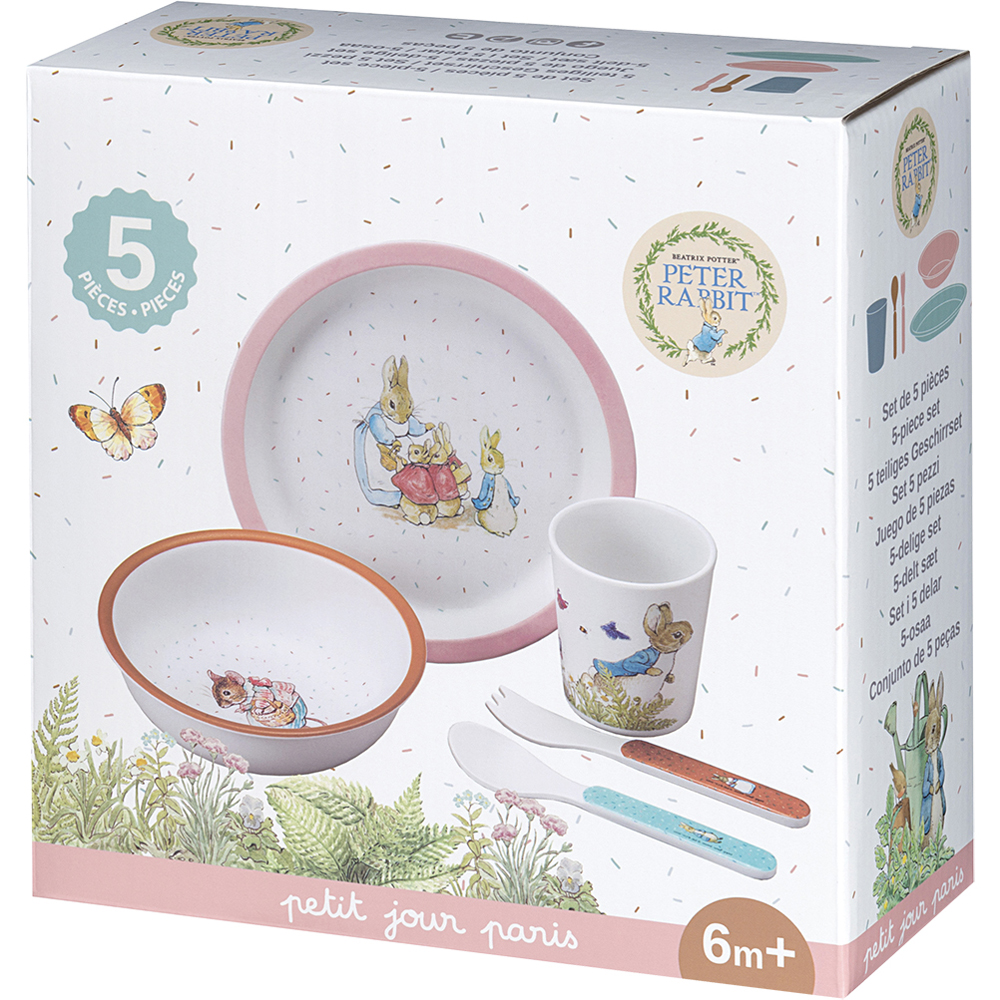 Coffret repas Pierre Lapin (5 pièces) (Petit Jour Paris) - Image 2