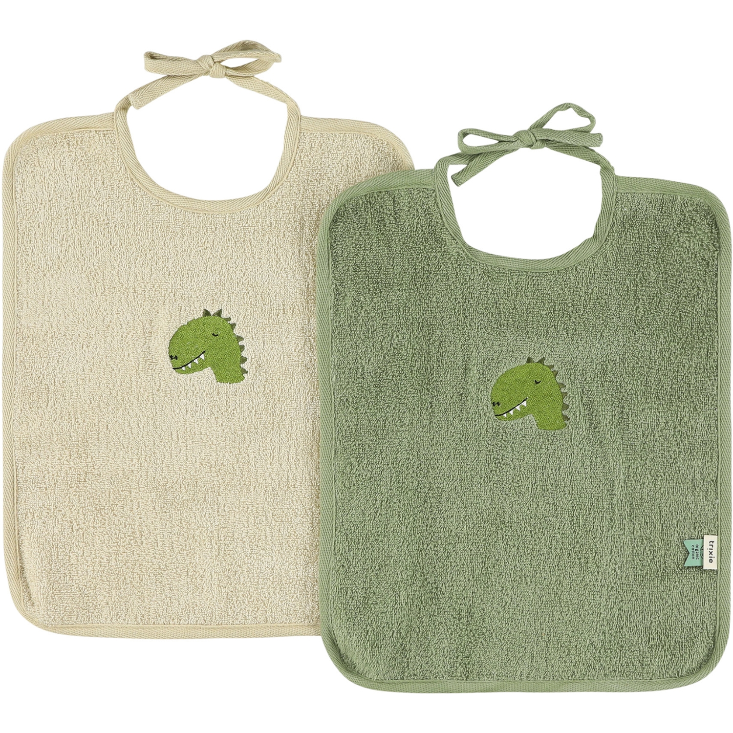 Lot de 2 bavoirs XL Dino