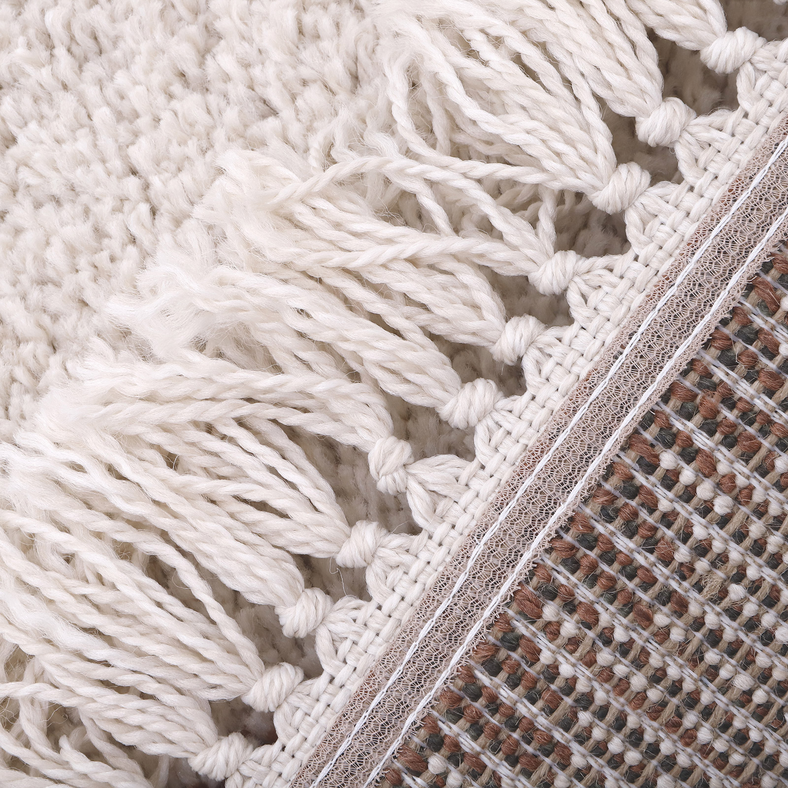 Tapis rectangulaire pois terracotta Wooly (100 x 150 cm) (Nattiot) - Image 6