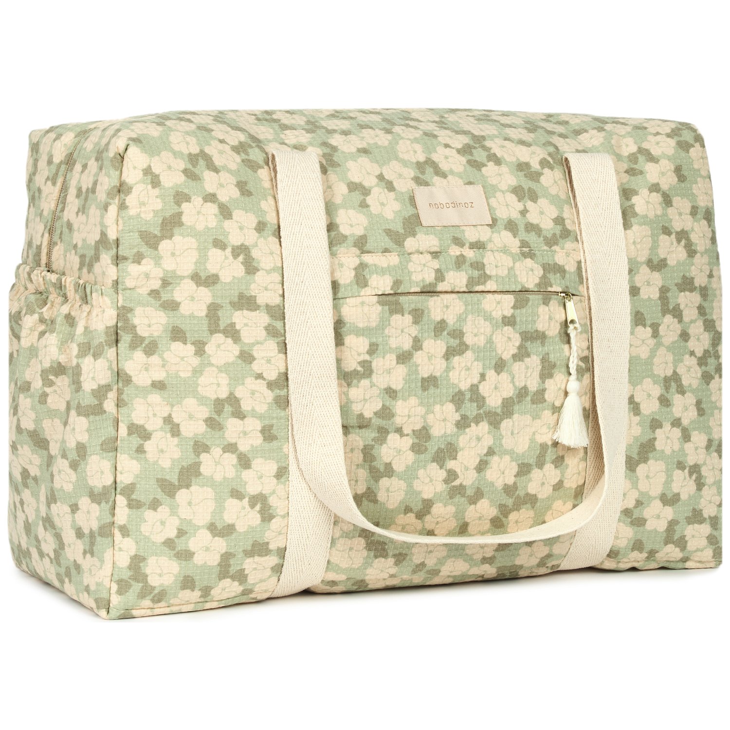 Sac à langer imperméable Opera Green sakura (Nobodinoz) - Image 1