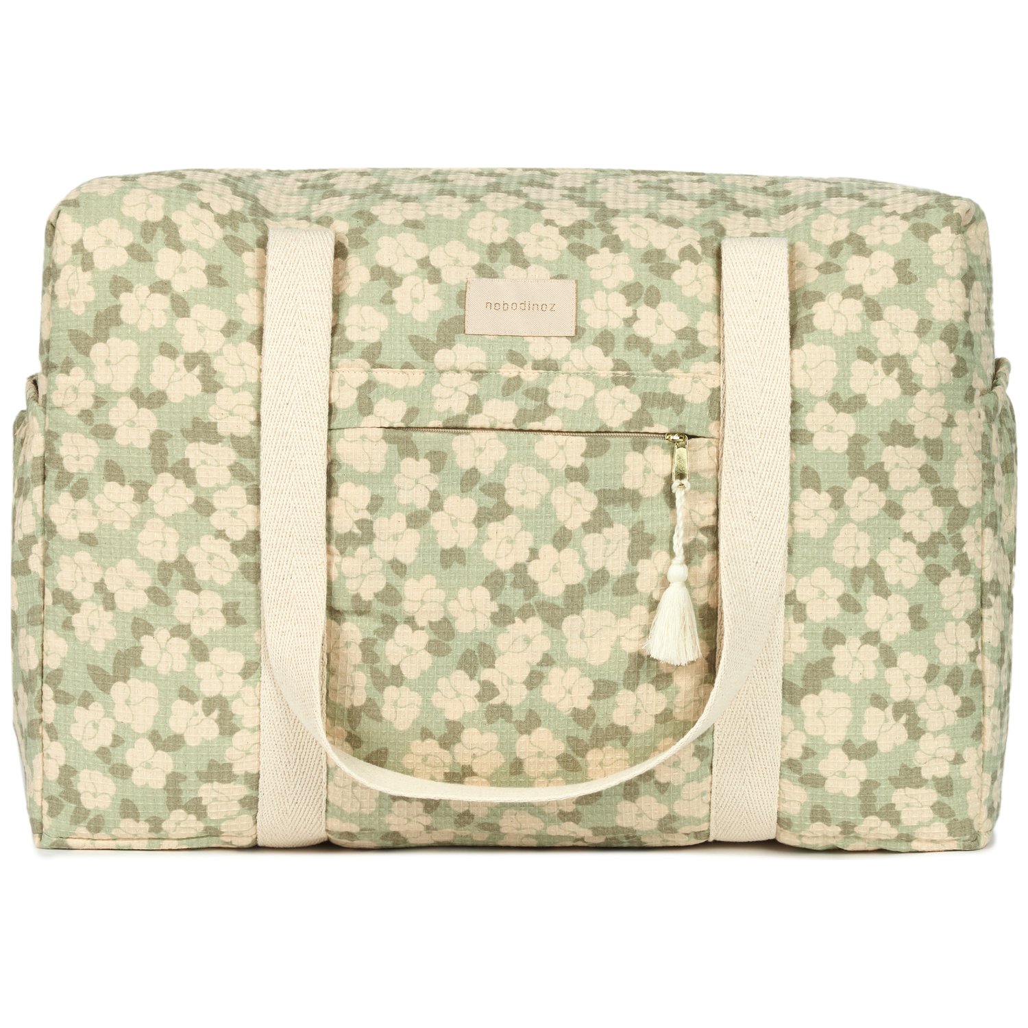 Sac à langer imperméable Opera Green sakura (Nobodinoz) - Image 6