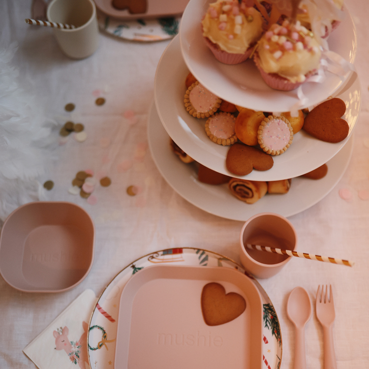 Lot de 2 assiettes carrées Blush (Mushie) - Image 2