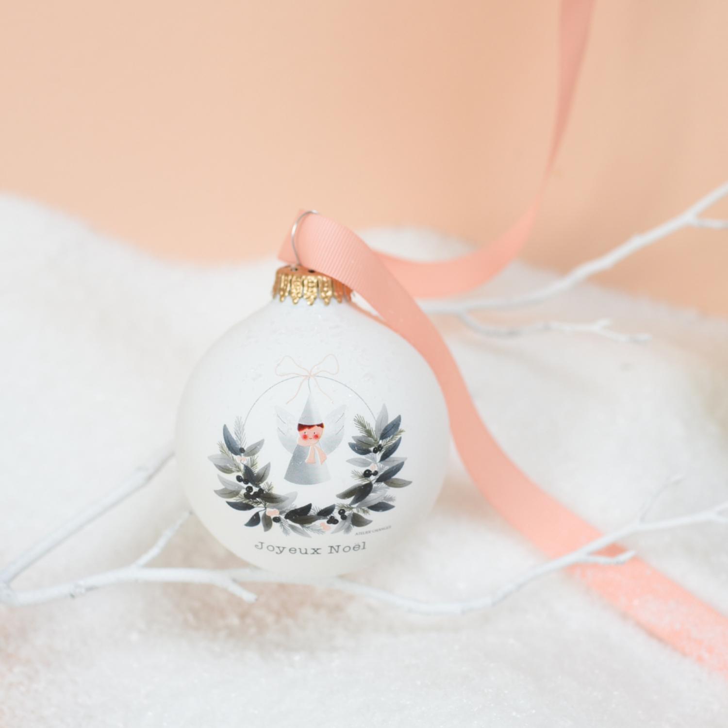 Boule de Noël Ange x Atelier Oranger (personnalisable) (Baubels) - Image 1