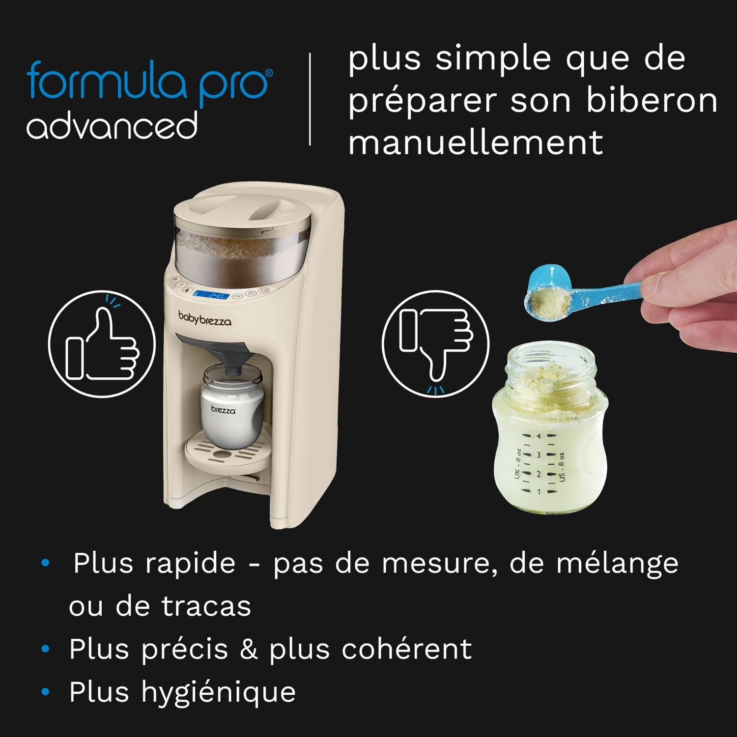 Préparateur de biberon Formula Pro Advanced Oatmeal (Baby Brezza) - Image 3
