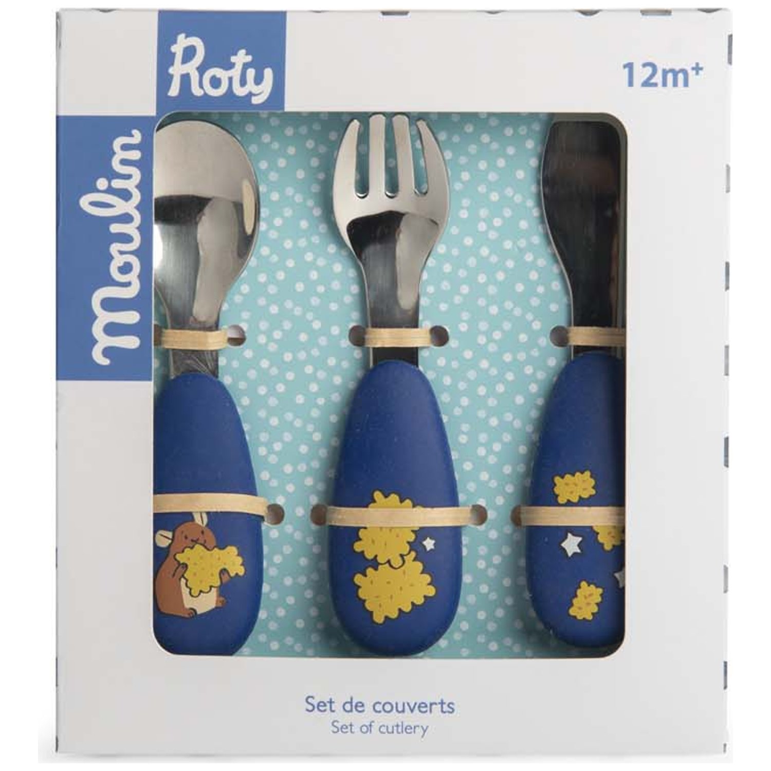 Set couverts silicone Puce et Pilou (Moulin Roty) - Image 5