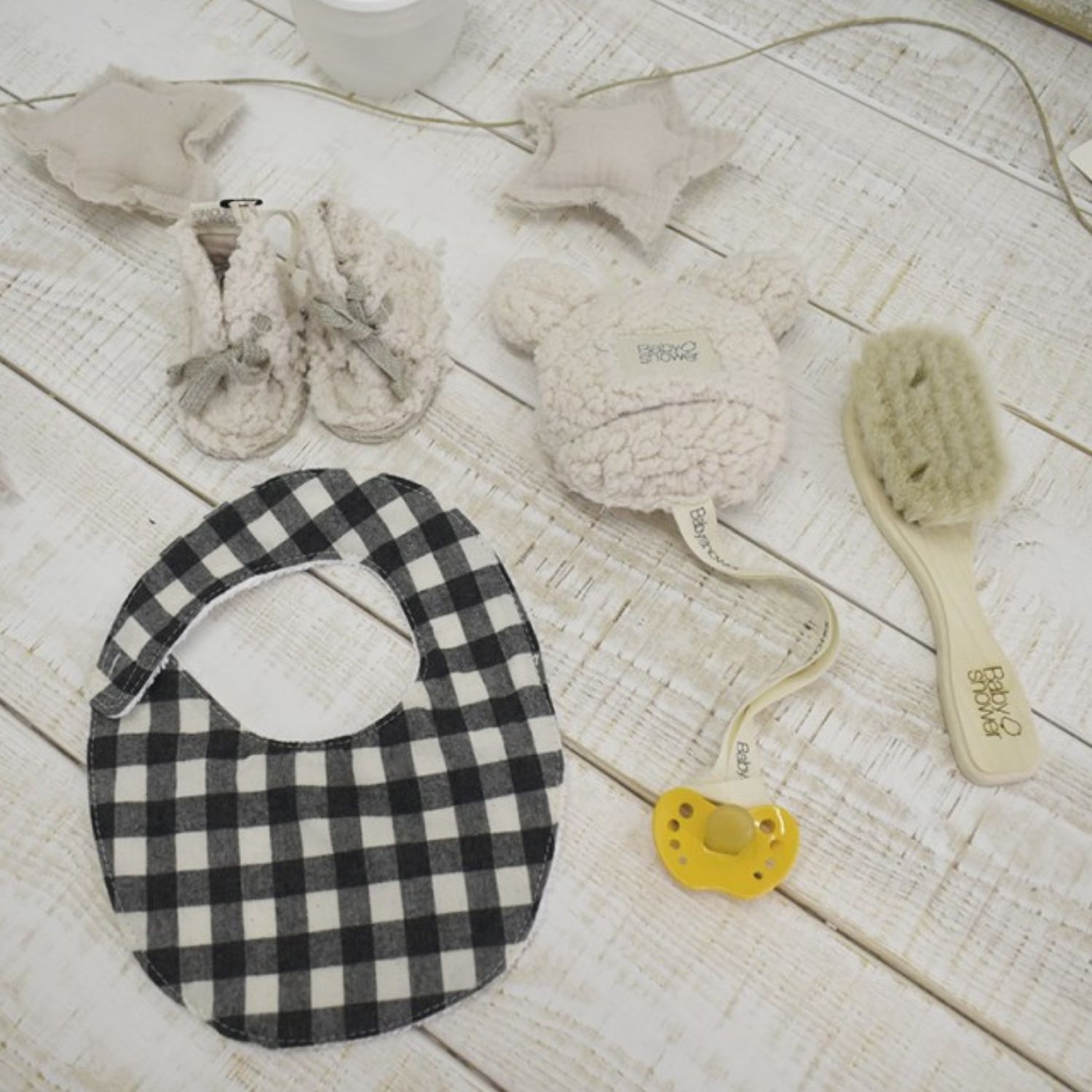 Doudou attache sucette Teddy Mouton (Babyshower) - Image 2