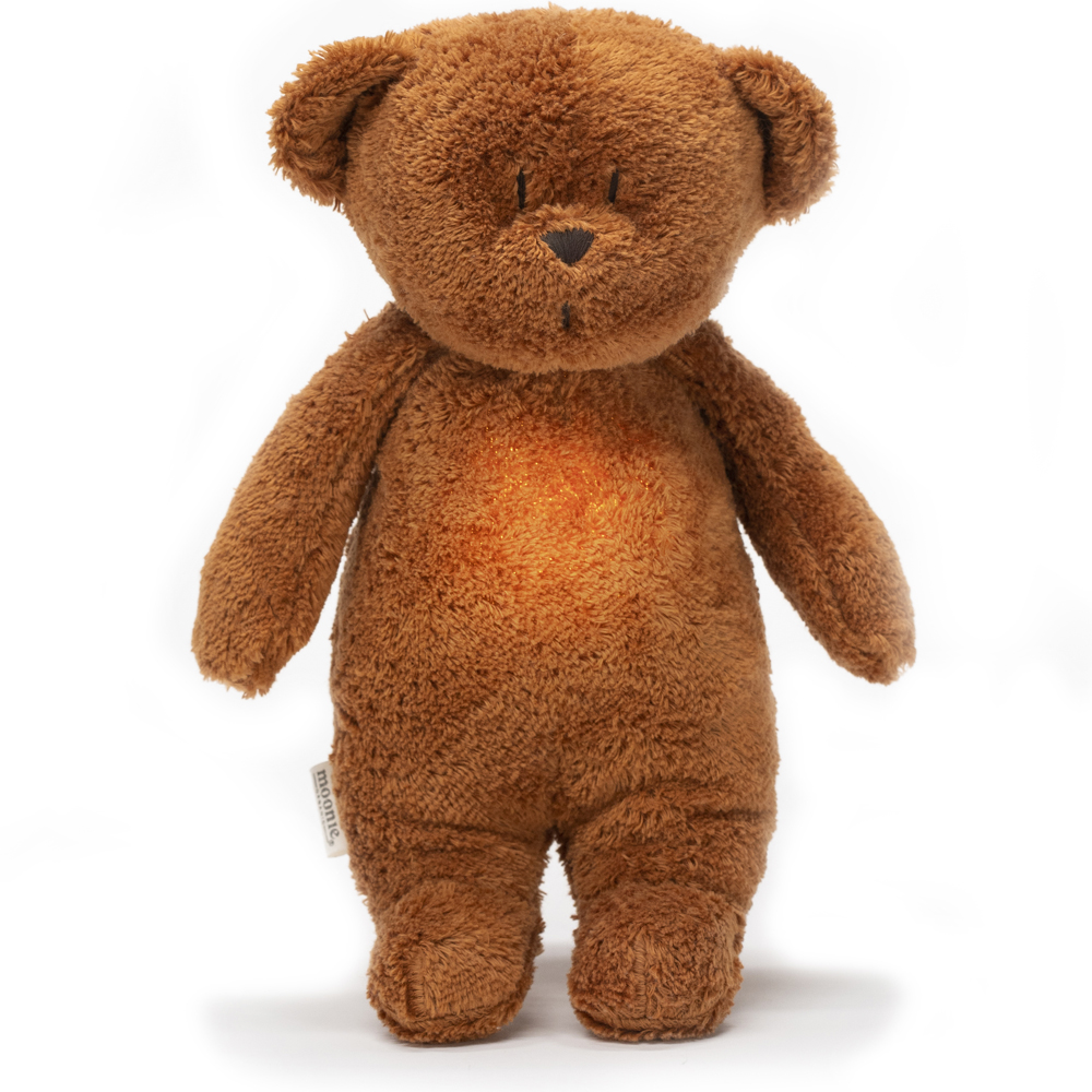 Peluche veilleuse Ours caramel (Moonie) - Image 1