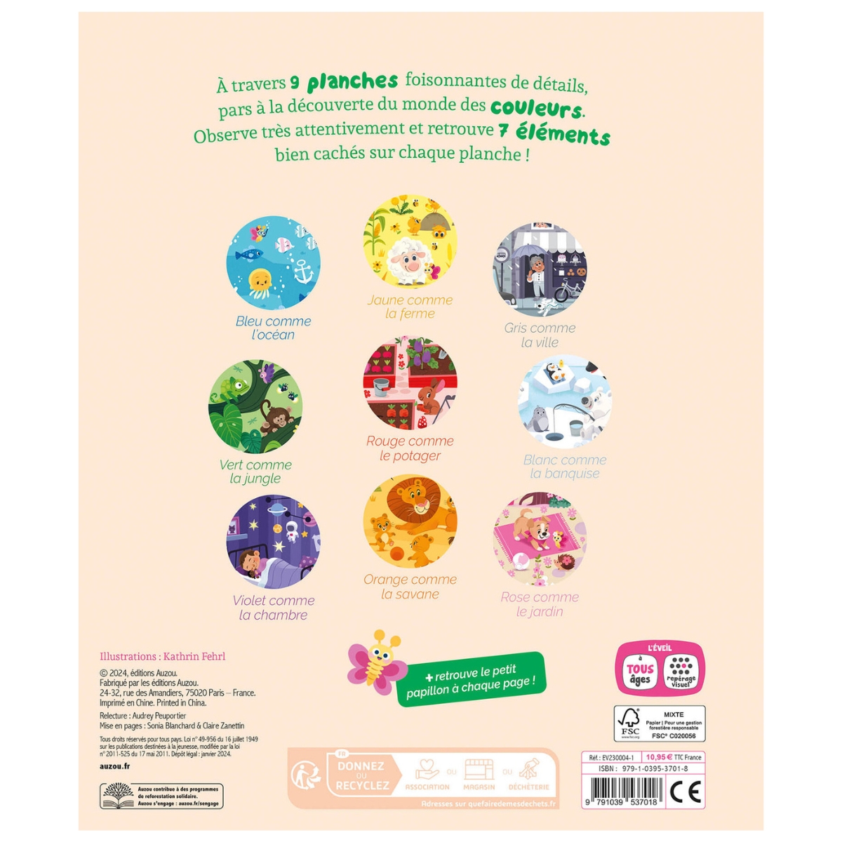 Livre Cherche et trouve des touts-petits Les couleurs (Auzou Editions) - Image 1