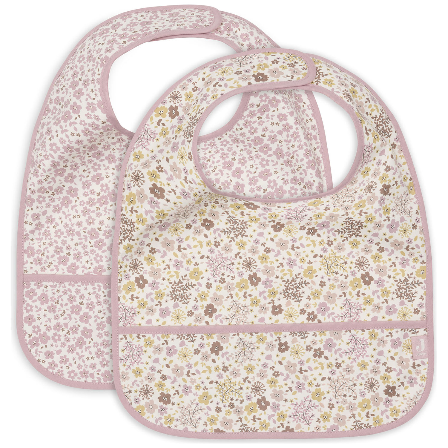 Jollein - Lot de 2 bavoirs plastifiés Flower Fairies