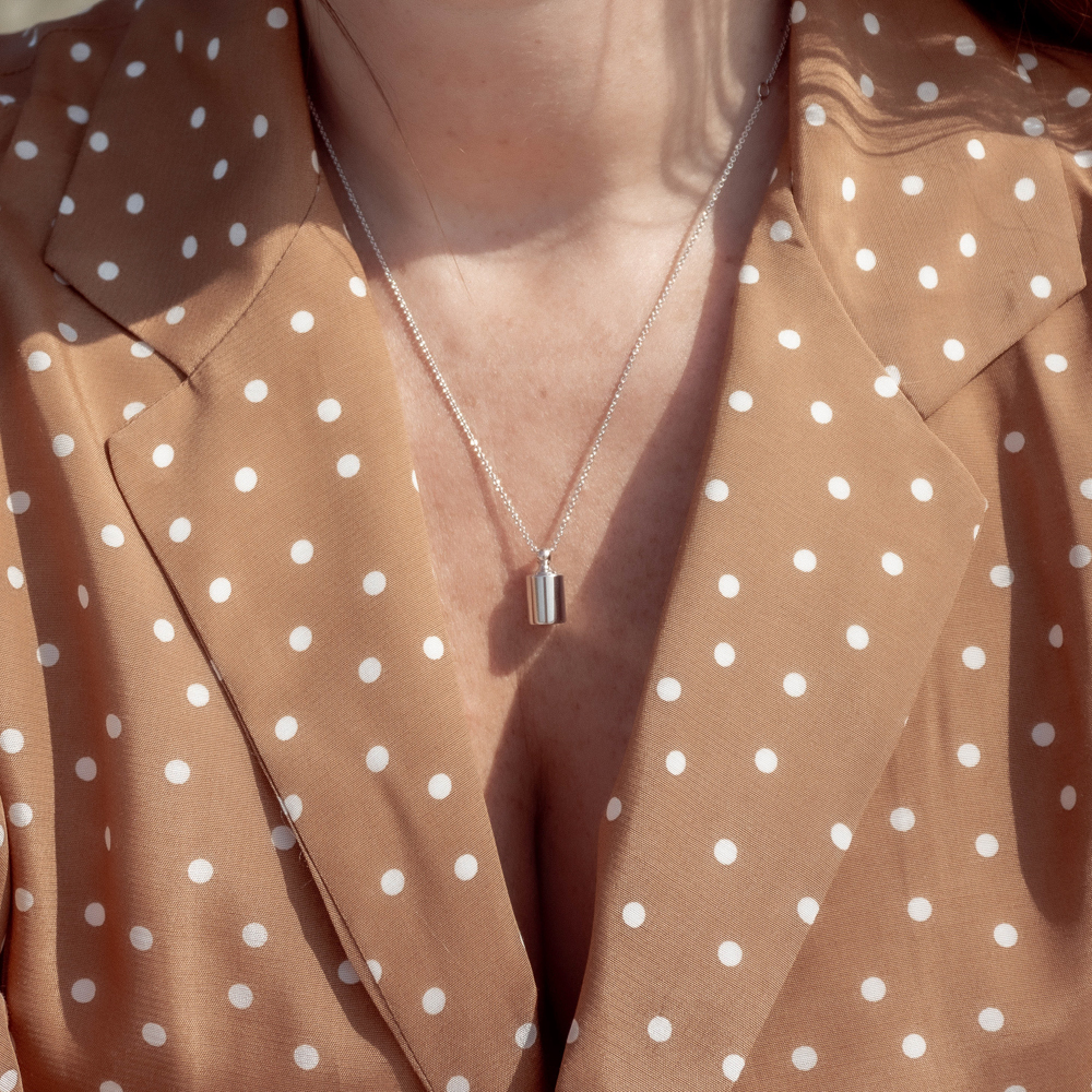 Pendentif personnalisable en argent rhodié (Mon Petit Poids) - Image 2