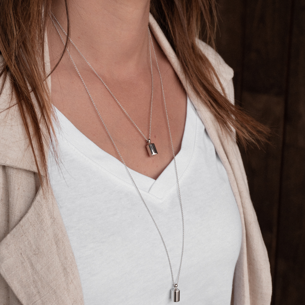 Pendentif personnalisable en argent rhodié (Mon Petit Poids) - Image 3