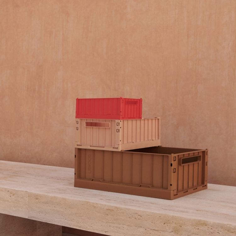 Lot de 2 caisses de rangement Weston M Tuscany rose (Liewood) - Image 1