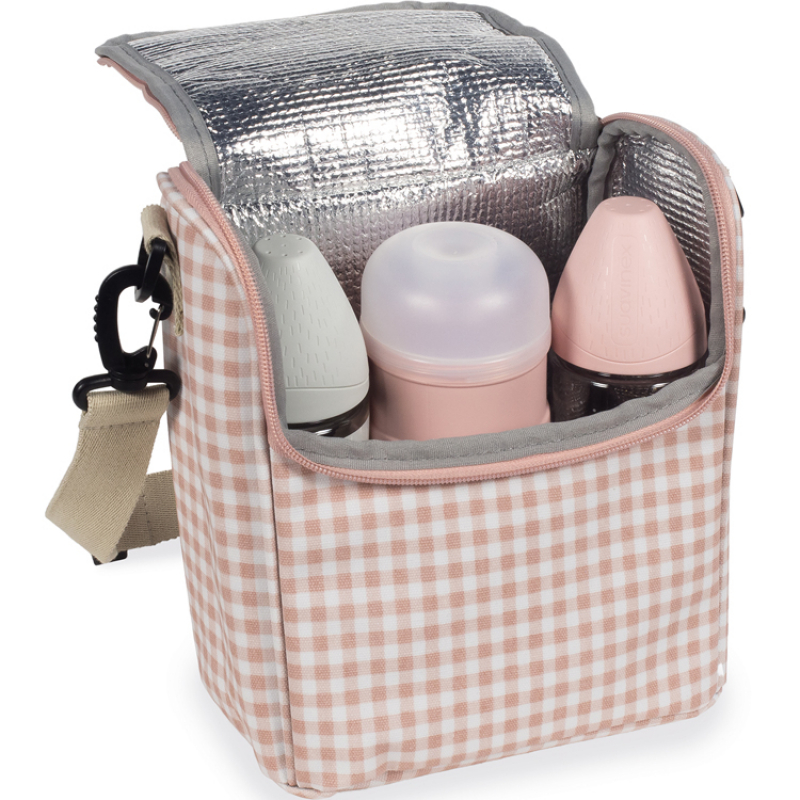 Sac repas isotherme I Love Vichy rose (Walking Mum) - Image 2