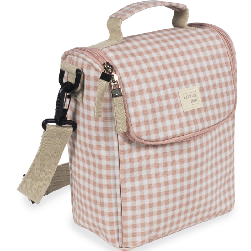 Sac repas isotherme I Love Vichy rose (Walking Mum) - Image 3
