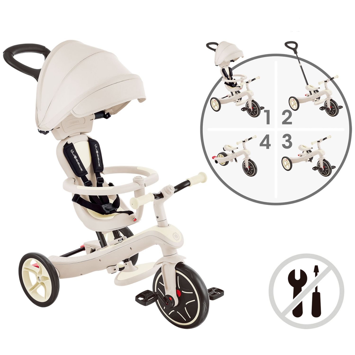Tricycle Trike Explorer 4 en 1 eco-logic Sable (Globber) - Image 6